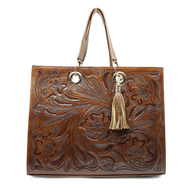 Bolso de piel cincelado modelo Jeanette
